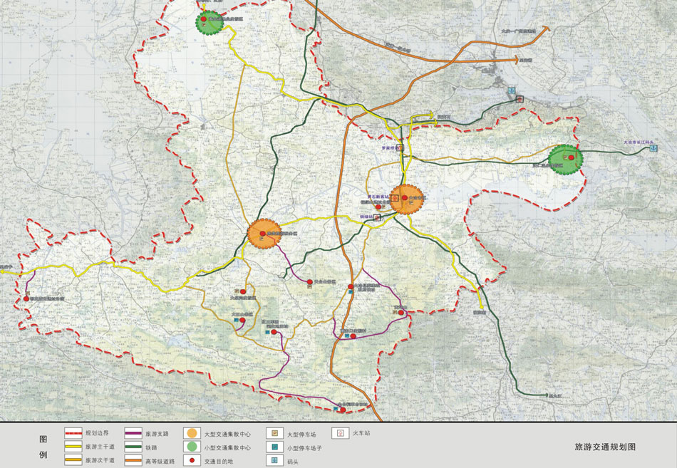【长期发展规划】大冶市旅游交通规划图
